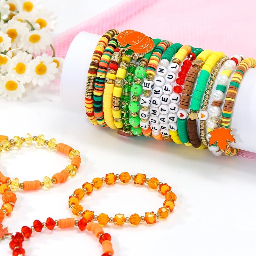 40pcs Stackable Friendship Bracelets Set, Boho St… - image 4